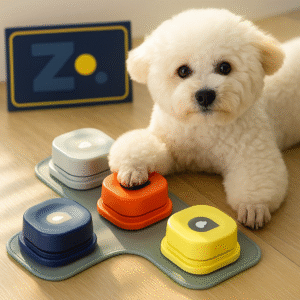 4色ペット用コミュニケーションボタン｜ワンクリックで運動不足を防止｜録音可能な犬用おしゃべりボタン｜猫用おもちゃ｜ペット用品